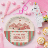 Retro Vintag Carnival Circus Baby Dusche Pappteller (Party)