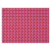 Retro Vintag Checkered Heart Y2K Pattern Tischdecke (Vorderseite (Horizontal))