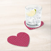 Retro Vintag Checkered Heart Y2K Pattern Untersetzer (Vor Ort)