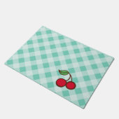 Retro Vintag Cherry Doormat Kitchen Rug Fußmatte (Schrägansicht)