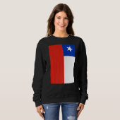 Retro Vintag Chillean National Flag Chile Sweatshirt (Vorne ganz)