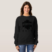 Retro Vintag Cincinnati Ohio Downtown Skylin Sweatshirt (Vorne ganz)