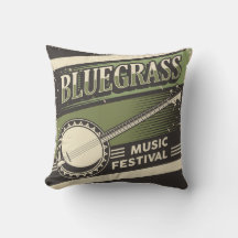 Retro Vintag Classic Blue Grass Music