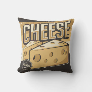 Retro Vintag Classic Golden Cheese Throw Kissen