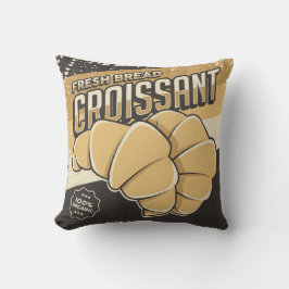 Retro Vintag Classic Grunge Frische Croissant Kissen