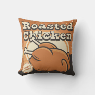 Retro Vintag Classic Grunge geröstetes Huhn Kissen