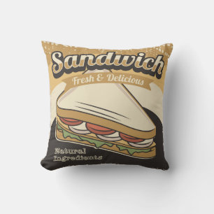 Retro Vintag Classic Grunge Sandwich Kissen