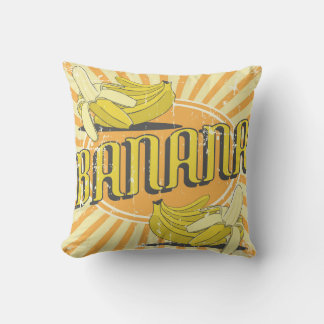 Retro Vintag Classic Grunge Sonnige Bananen Kissen