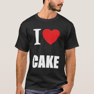 Retro Vintag Classic I Liebe Cake T-Shirt