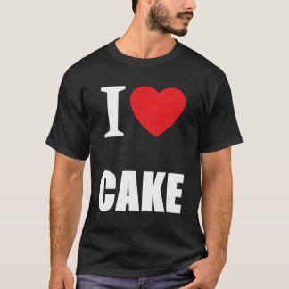 Retro Vintag Classic I Liebe Cake T-Shirt