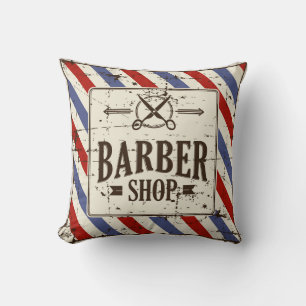 Retro Vintag Classic Simple Barber Shop Kissen