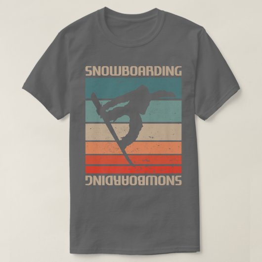 Retro Vintag Classic Snowboarden Snowboard Snowb T-Shirt (Design vorne)