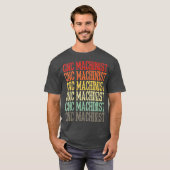 Retro Vintag CNC-Machinist T-Shirt (Vorne ganz)