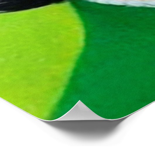 Retro Vintag Coffee Lady Poster (Ecke)