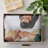 Retro Vintag Cooking Lady Degustation Seidenpapier (Geschenk)