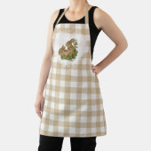Retro Vintag Coquette Baby Animals Bunny Gingham Schürze (InSitu)