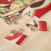 Retro Vintag Cowboy mit Guitar Valentinstag Puzzle (Seite)