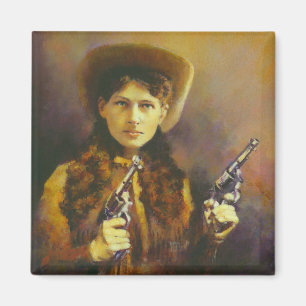 Retro Vintag Cowgirl Magnet