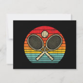 Retro Vintag Crossed Tennis Racket - Sporthafen (Rückseite)