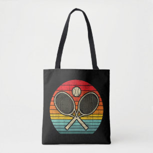Retro Vintag Crossed Tennis Racket - Sporthafen Tasche