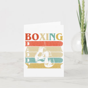 Retro Vintag Daddy Boxing Funny Gloves Vater Gesch Karte