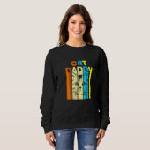 Retro Vintag Daddy Cat Fatherday Sweatshirt (Vorne ganz)