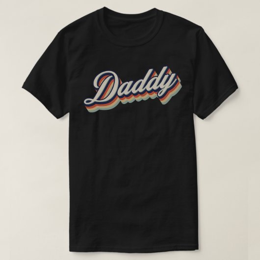 Retro Vintag Daddy T-Shirt (Design vorne)