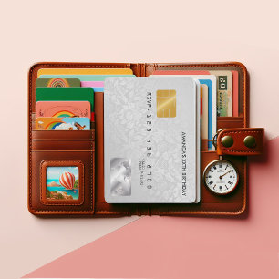 Retro Vintag Damask Kreditkarte Geburtstagspartei Einladung