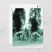 Retro Vintag Dancing Women Wild Women Postkarte (Vorne/Hinten)