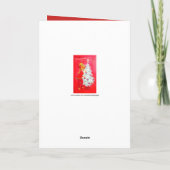 Retro Vintag Daughter Weihnachtskarte hinzufügen Feiertagskarte (Rückseite)