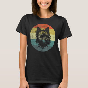 Retro Vintag Design Cairn Terrier Dog T-Shirt