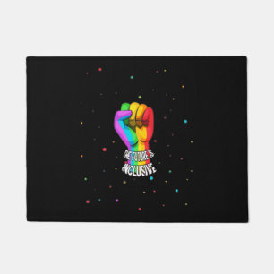 Retro Vintag die Zukunft ist inklusiv LGBT Gay Rig Fußmatte