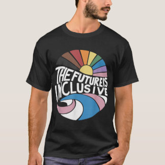 Retro Vintag die Zukunft ist inklusiv LGBT Gay Rig T-Shirt