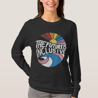 Retro Vintag die Zukunft ist inklusiv LGBT Gay Rig T-Shirt
