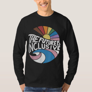Retro Vintag die Zukunft ist inklusiv LGBT Gay Rig T-Shirt