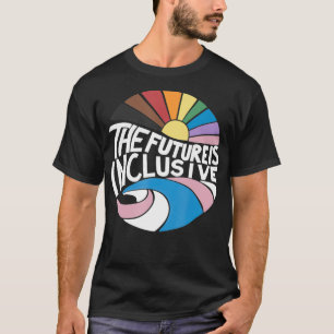 Retro Vintag die Zukunft ist inklusiv LGBT Gay Rig T-Shirt