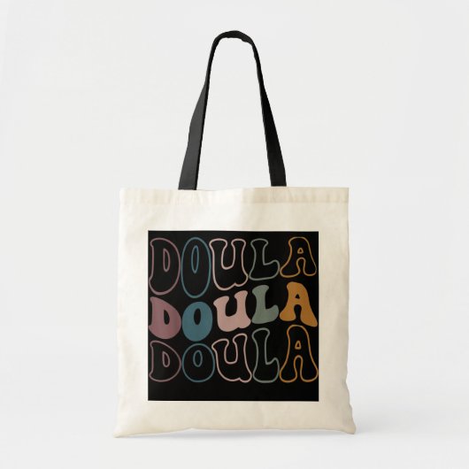 Retro Vintag Doula Funny Birth Doula Midfrau Tragetasche (Vorne)