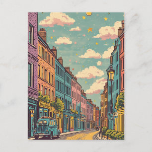 Retro Vintag Dublin Irland Postkarte