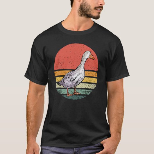 Retro Vintag Duck Encks Gänse Männer T-Shirt (Vorderseite)
