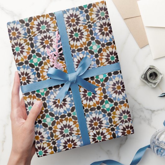 Retro Vintag Earthy Tones Mitte Jahrhundert Modern Geschenkpapier