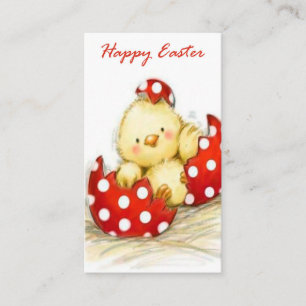 Retro Vintag Easter Chick Holiday hinzufügen Gru Visitenkarte
