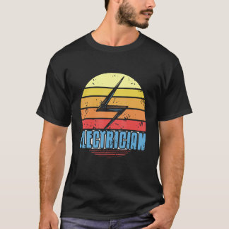 Retro Vintag Electrician Phantastische Coole Desig T-Shirt