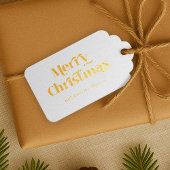 Retro Vintag Elegant Frohe Weihnachten Geschenkanhänger