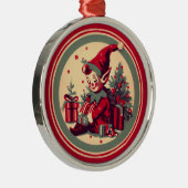 Retro Vintag Elf Ornament Aus Metall (Rechts)