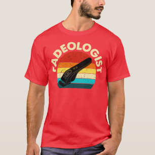 Retro Vintag Fadeologin Barber Barbershop T-Shirt