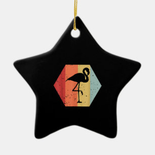 Retro Vintag Flamingo   Niedlich Flamingo Lover Keramik Ornament
