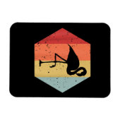 Retro Vintag Flamingo | Niedlich Flamingo Lover Magnet (Horizontal)