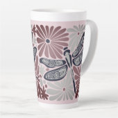Retro Vintag Floral Dragonfly Milchtasse (Rechte Ecke)