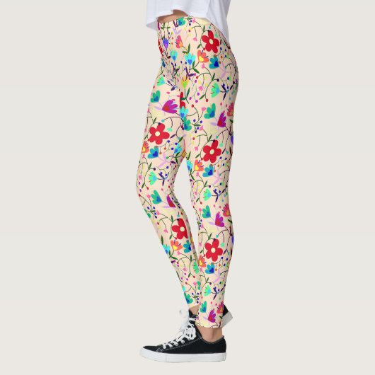 Retro Vintag Floral Leggings (Links)