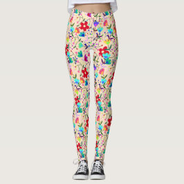 Retro Vintag Floral Leggings
